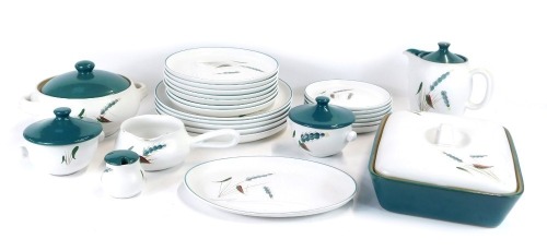 Appraisal: A Denby pottery part dinner service decorated in the Green