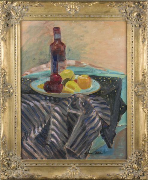 Appraisal: Hobson Pittman PA NC - Still Life oil on paper