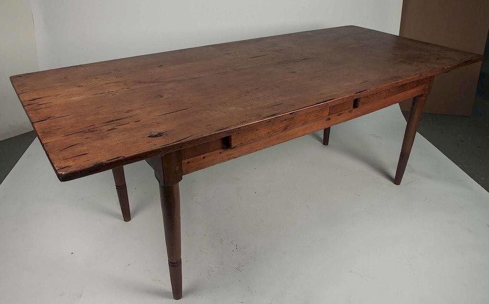 Appraisal: Antique Table Antique pine dining table h x l x