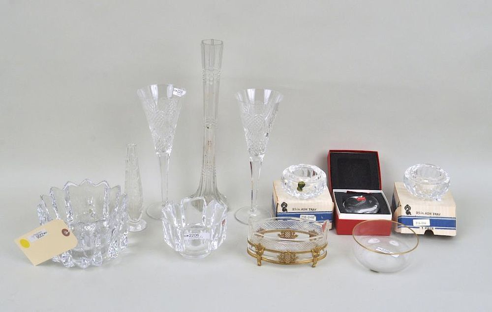 Appraisal: Group Orrefors Waterford Baccarat Items comprising two Orrefors bowls Baccarat