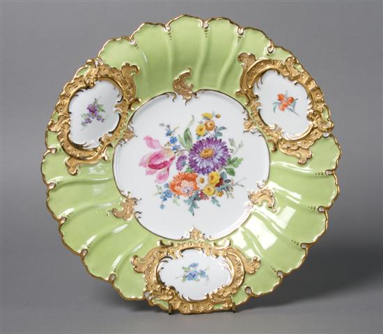 Appraisal: A Meissen Porcelain Dish Diameter inches