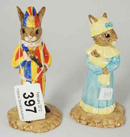 Appraisal: Royal Doulton Bunnykins Figure Mr Punch DB and Judy DB