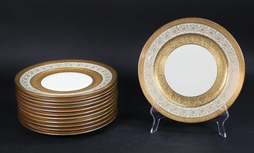 Appraisal: Set of Rosenthal for Ovington's New York plates gilt rimmed