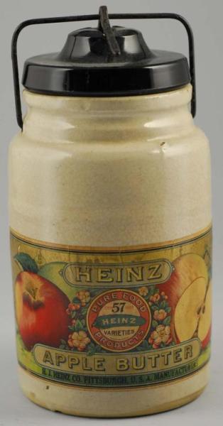 Appraisal: Heinz Apple Butter Stoneware Crock Description Original label Condition Excellent