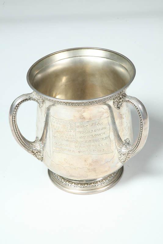 Appraisal: TH IOWA CAVALRY PRESENTATION SILVER CUP Marked for Gorham Rhode