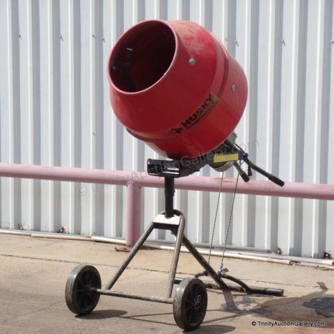 Appraisal: Husky lb Electric Cement Mixer Model GHM - Includes a