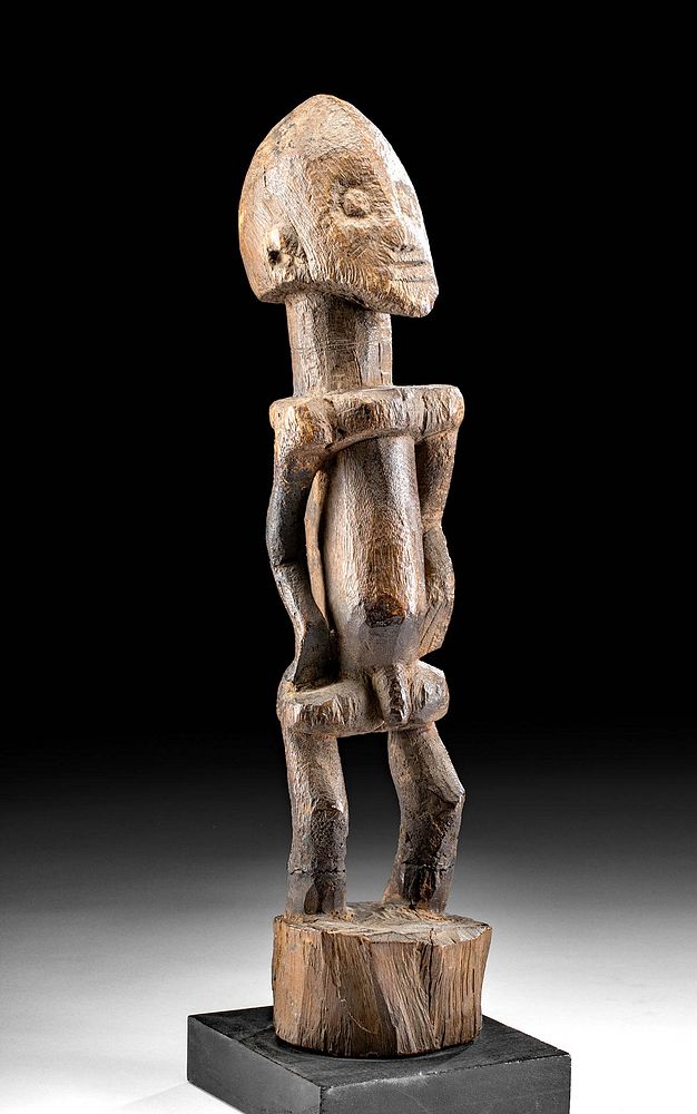 Appraisal: African Dogon Wood Standing Figure - ex Royal Athena First