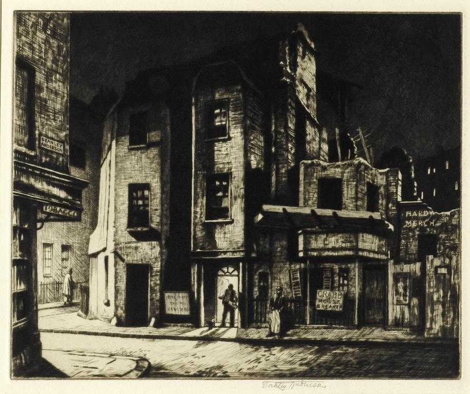 Appraisal: STANLEY ANDERSON RA RE - MAYFAIR BACKWATER CRABB'S OPPONENT drypoint