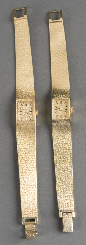 Appraisal: Pair of Ladies KT yellow gold Omega wrist watches Watches