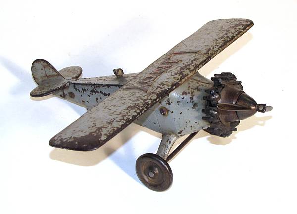 Appraisal: Hubley Lindy Cast Iron Airplane 's era cast airplane with