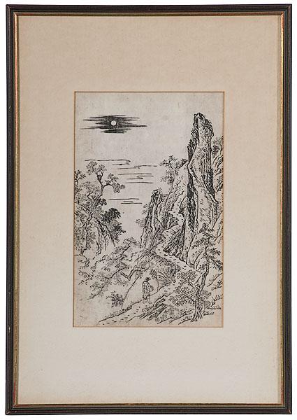 Appraisal: JAPANESE PRINT ATTRIBUTED TO TACHIBANA MORIKUNI - Japanese woodblock on