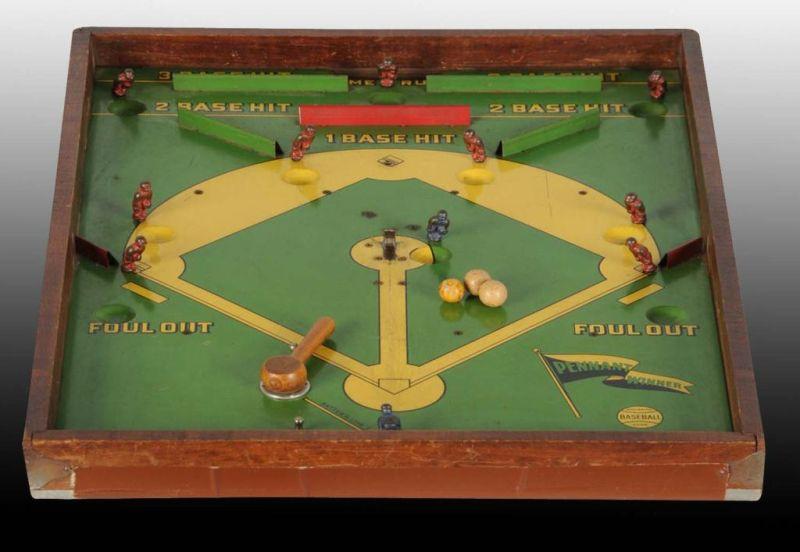 Appraisal: Lot of Tin Baseball Games Description American One is The