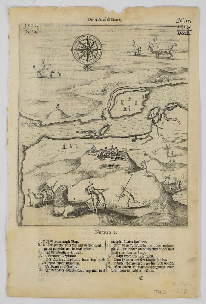 Appraisal: Spieghel der Australische Navigatie by Michiel Colijn Two leaves from