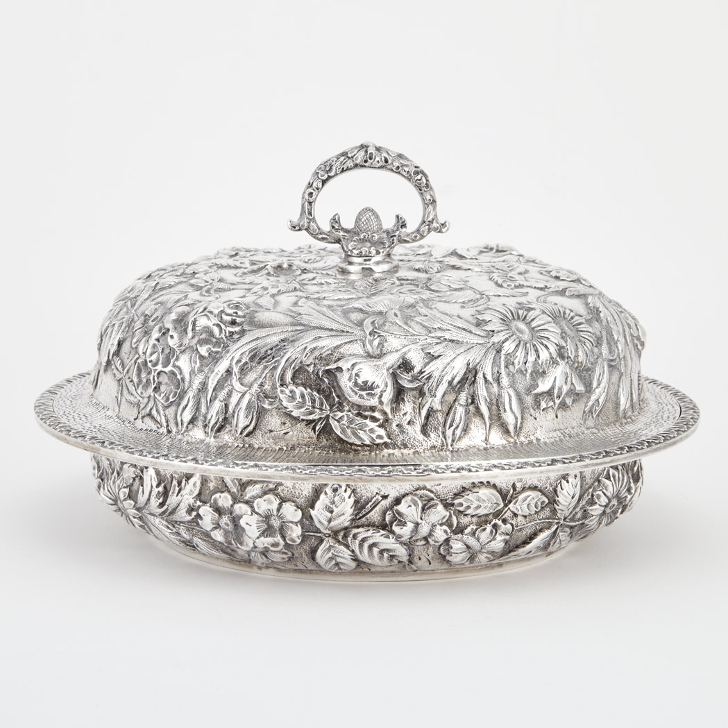 Appraisal: S Kirk Son Co Sterling Silver Covered Entree Dish Circa