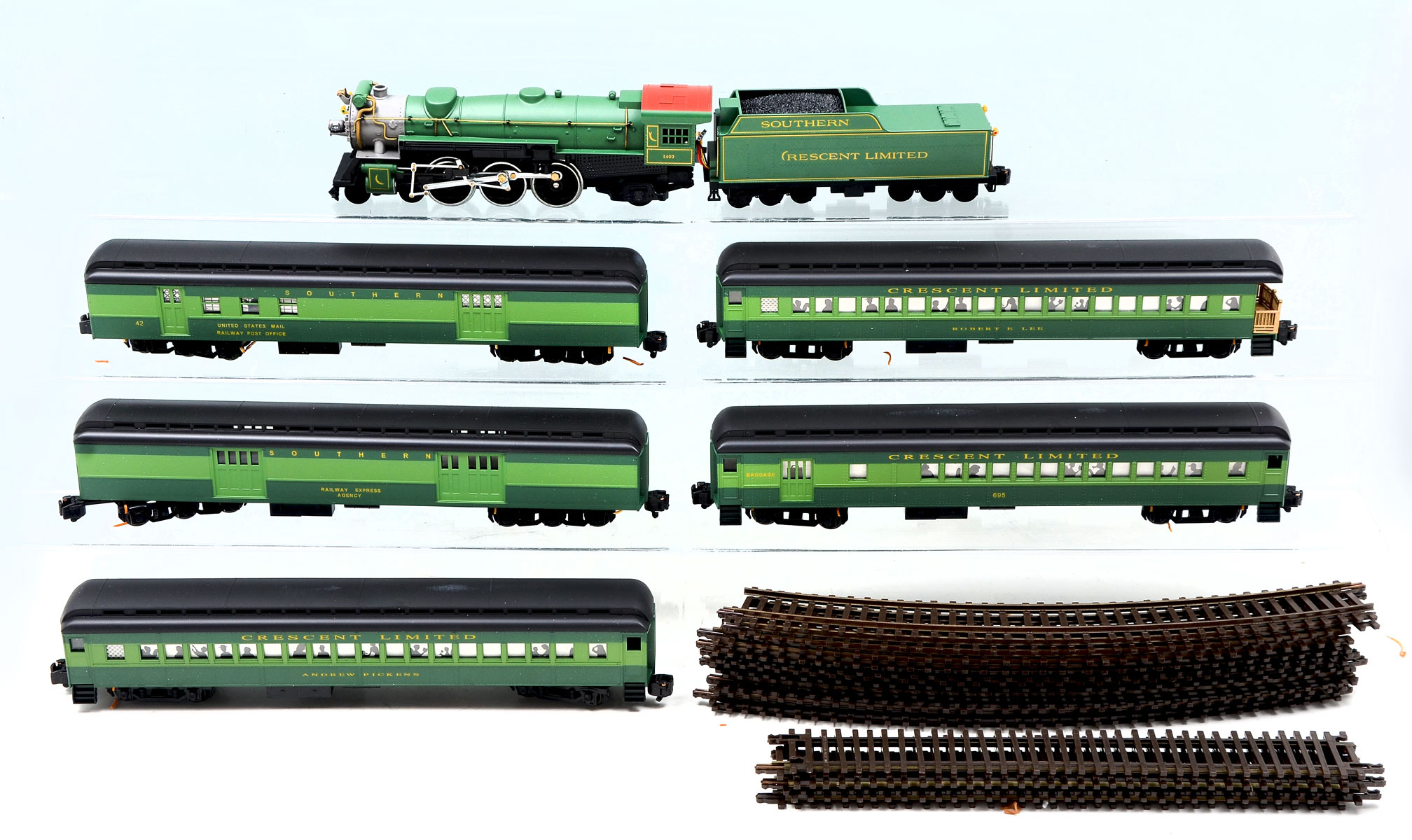 Appraisal: AMERICAN MODELS ''O'' GAUGE SOUTHERN STEAM SET LIMITED EDITION Comprising