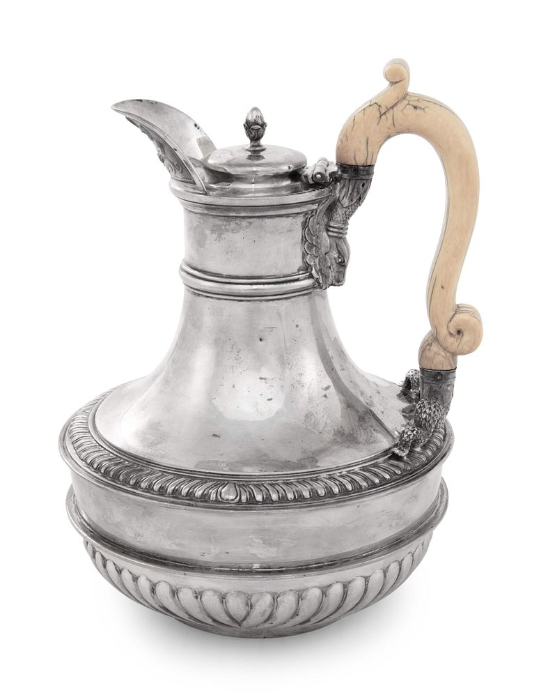 Appraisal: A Scottish Edwardian Silver Hot Water Urn A Scottish Edwardian