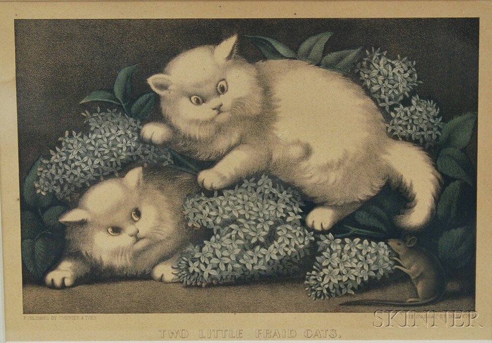 Appraisal: Currier and Ives publishers American - Two Little Fraid Cats