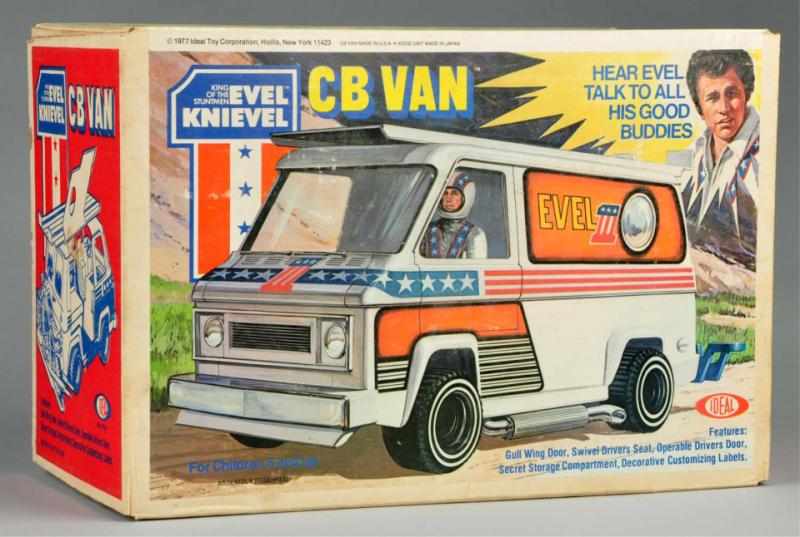 Appraisal: Ideal Evel Knievel CB Van Battery-Op Toy Description Sealed in