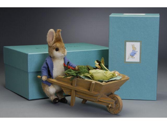 Appraisal: R John Wright Peter Rabbit Garden Wheelbarrow Beatrix Potter -