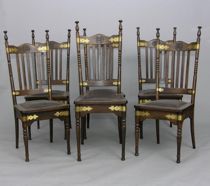 Appraisal: Six Dining Room Chairs late th early th Century Lot