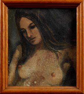 Appraisal: Jake Calico New Orleans Nude Portrait th c Jake Calico