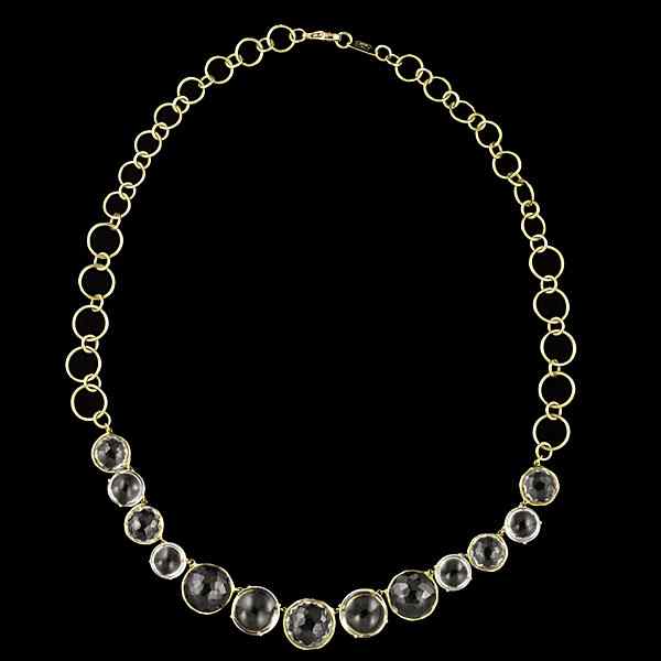 Appraisal: Ippolita k Rock Crystal Necklace Ippolita k yellow gold chain