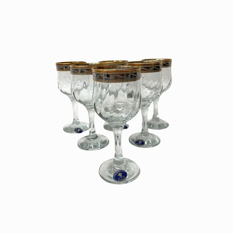 Appraisal: Cristalleria Fum Crica Italy Glasses Cristalleria Fum Crica Italy Glasses