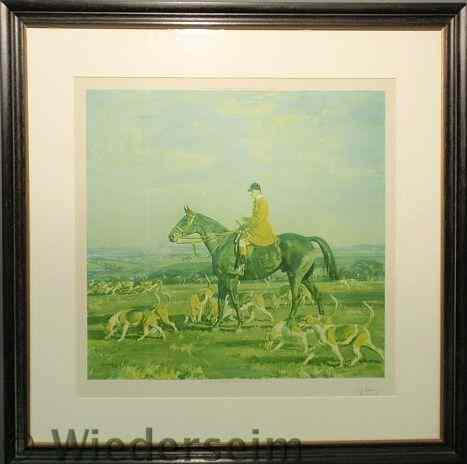 Appraisal: Sir Alfred J Munnings signed artist proof The Pytchley Huntsman