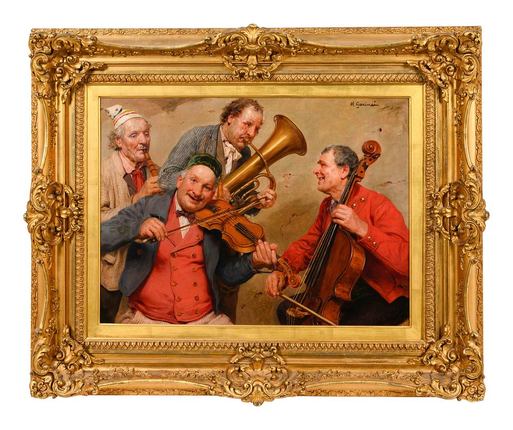 Appraisal: Michele Garinei Italian - Michele Garinei Italian - Musicians oil