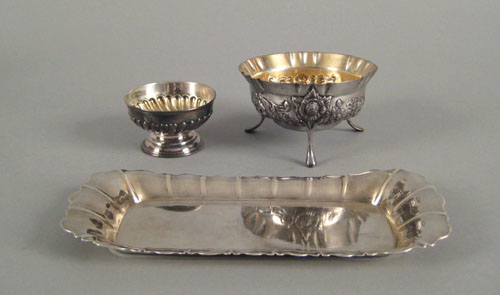 Appraisal: English silver repousse bowl ca - by Charles Harris together