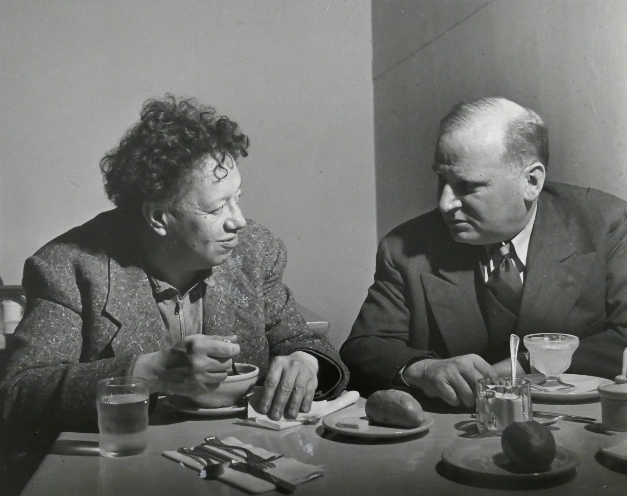 Appraisal: Peter Stackpole - California 'Diego Rivera at Lunch' Silver Gelatin