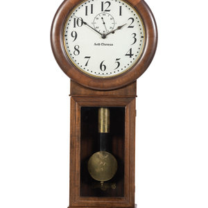 Appraisal: A Seth Thomas Walnut Veneered Wall Clock th Century with