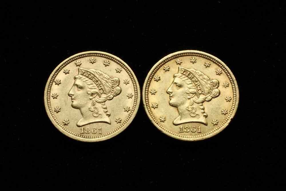 Appraisal: COINS - dollar gold Liberty Head coins From the Sargent