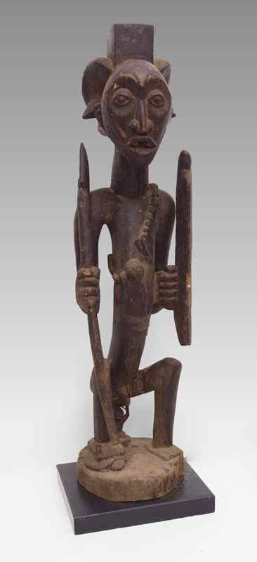 Appraisal: CARVED AFRICAN FETISH FIGURE DEMORATIC REPUBLIC OF CONGO '' x