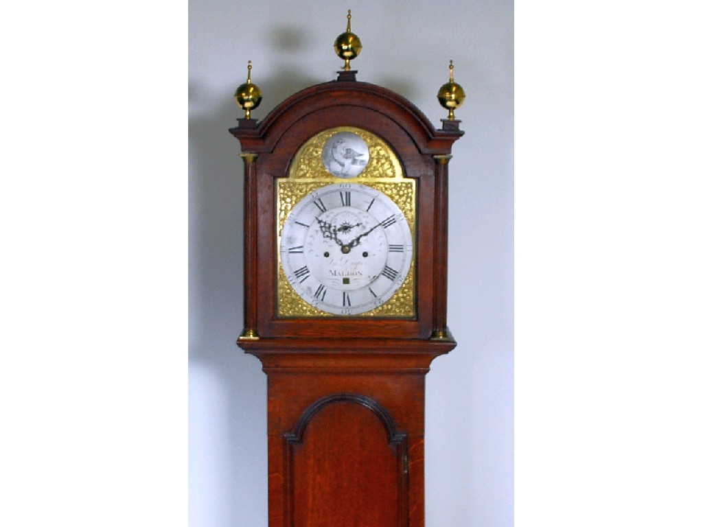 Appraisal: MID EIGHTEENTH CENTURY OAK LONGCASE CLOCK signed Jo h n