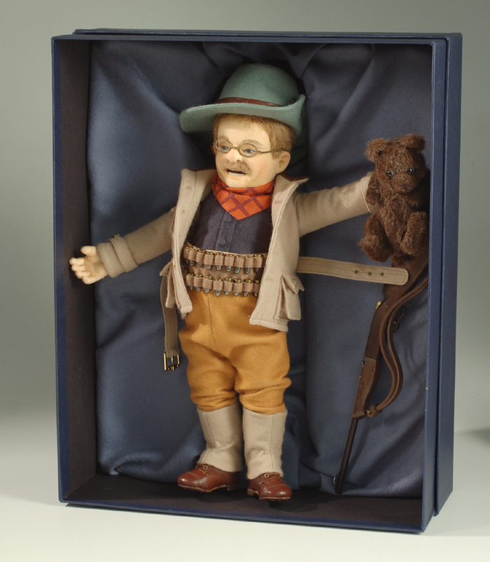 Appraisal: R JOHN WRIGHT DOLL Teddy Roosevelt Mississippi Bear Hunt all