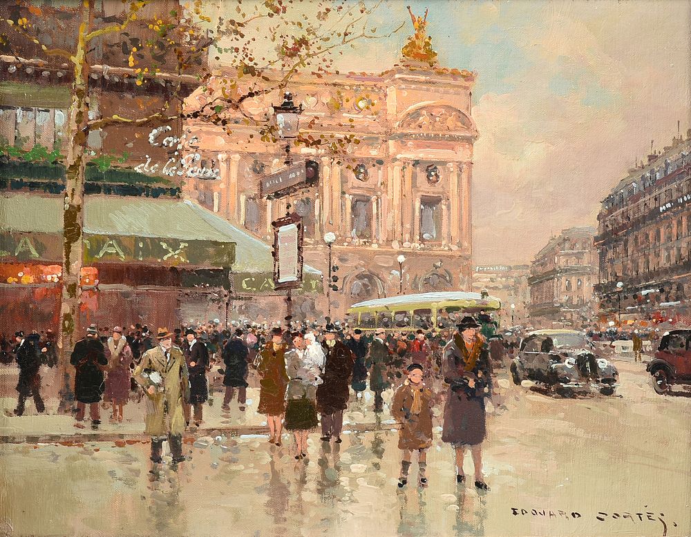 Appraisal: DOUARD CORT S French - A PAINTING Palais Garnier Opera