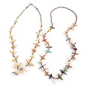 Appraisal: Pair of Zuni Fetish Neckaces mid - third quarter th