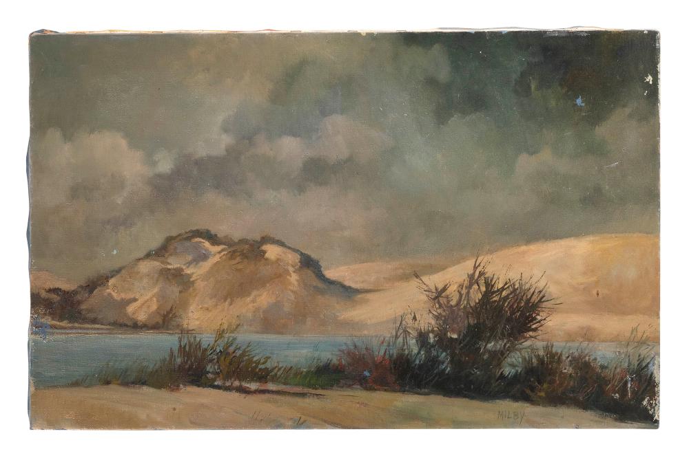 Appraisal: FRANK MILBY MASSACHUSETTS B DUNE SCENE LIKELY PILGRIM LAKE PROVINCETOWN