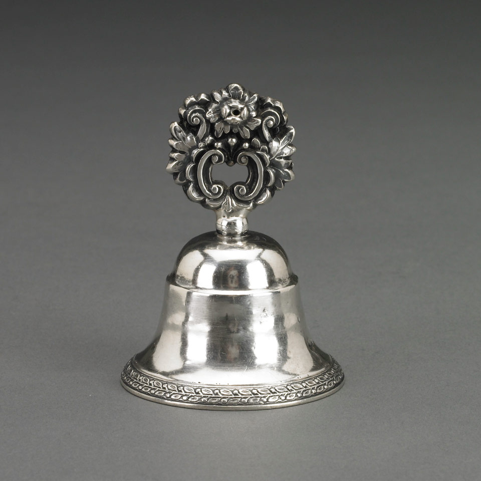 Appraisal: Austro-Hungarian Silver Table Bell c height cm oz g