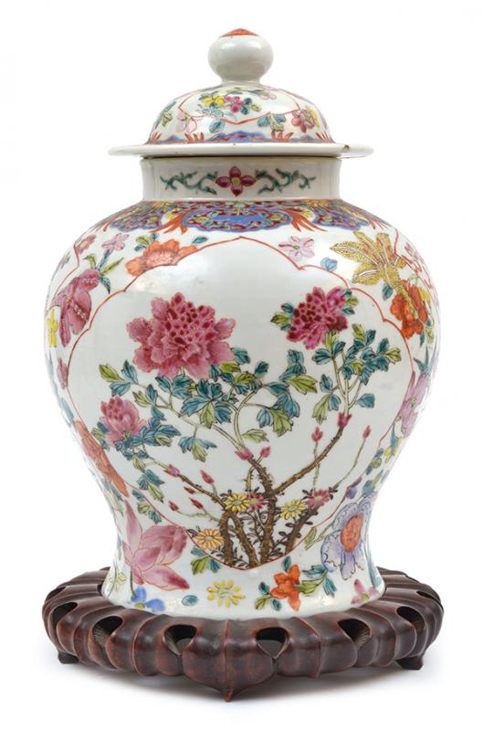 Appraisal: A FAMILLE ROSE COVERED VASEKANGXI PERIOD TH CENTURY