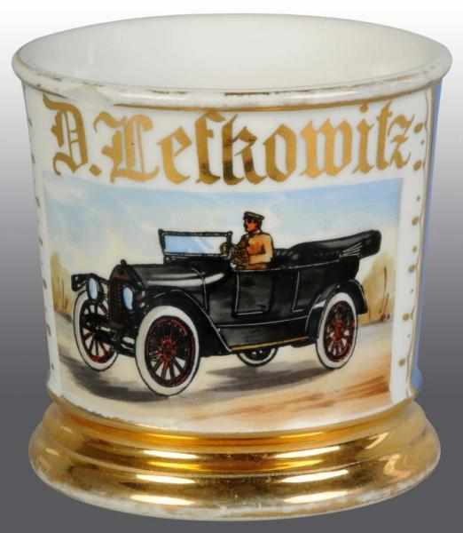 Appraisal: Chauffeur Shaving Mug Description Stamped Limoges under base Nicely detailed