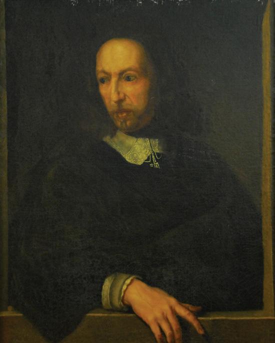 Appraisal: DUTCH SCHOOL th century PORTRAIT OF A GENTLEMAN oil on