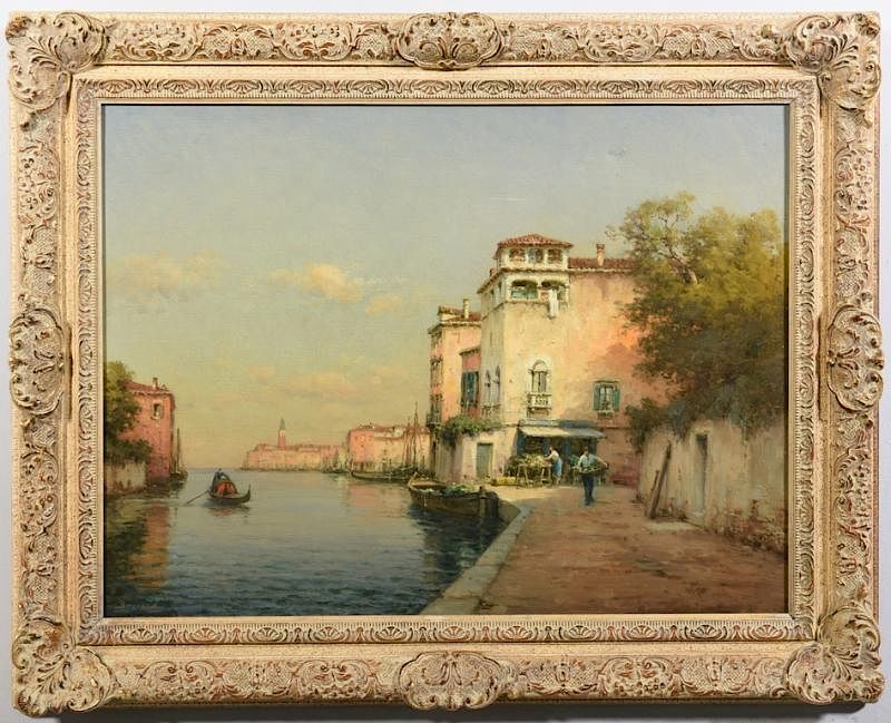 Appraisal: Antoine Bouvard O C Venetian Canal Antoine Bouvard French -