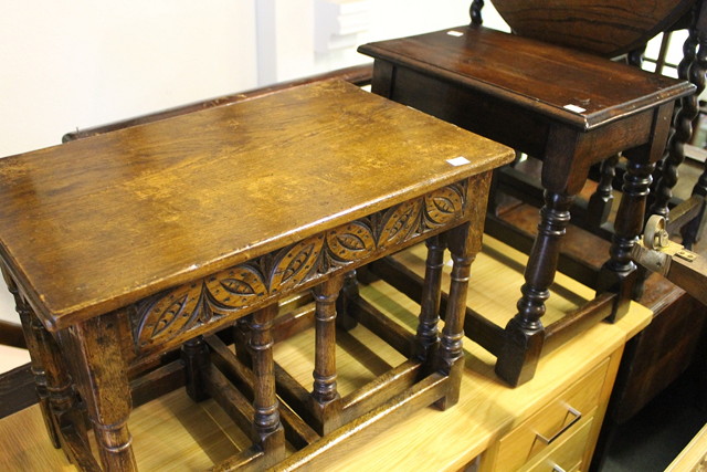 Appraisal: A COLLECTION OF FURNITURE to include a small gateleg table