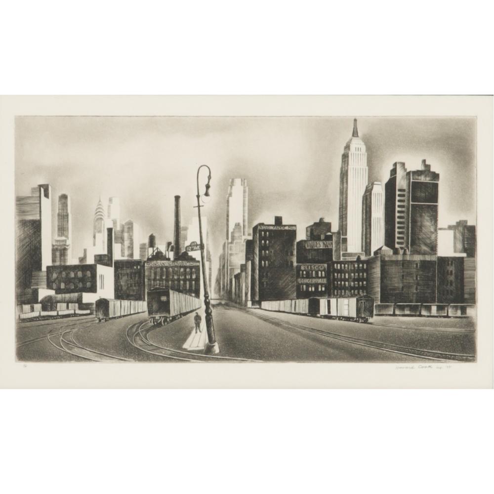 Appraisal: HOWARD COOK AMERICAN - WEST SIDE NEW YORK CITY TH