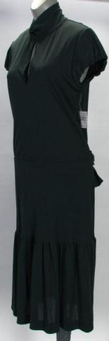 Appraisal: Moschino Cheap and Chic dark green rayon dress Mock turtle