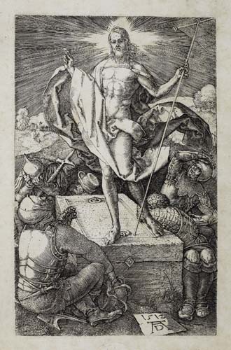 Appraisal: ALBRECHT D RER The Resurrection Engraving x mm x inches