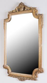 Appraisal: Gilded Wall Mirror With floral and foliate accents throughout measures