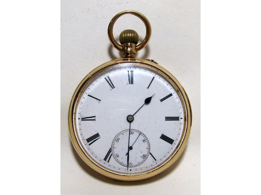 Appraisal: Eighteen carat gold pocket watch